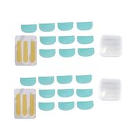 Silicone Lash Lift Kit 3 Sizes | for Home/Salon (Bloc bleu + ruban de couverture jaune)