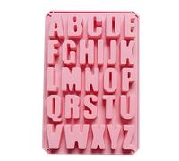 Silicone Letters Mold - Soft Texture Alphabet Maker, Easy Clean Baking | Tray, Letter Form Tool, Candy Chocolate Shaping, Heat Resistant Structure Design For Jelly Dessert Formation |