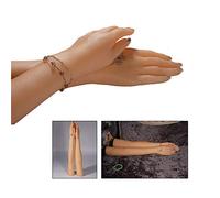 Silicone Lifelike main douce Mains Mains Faux Un modèle féminin très réaliste avec des os intégrés à bras longs peut positionner diverses postures, faire des poings et se tenir debout,B right arm