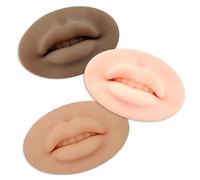 Silicone Lips Soft 3D Fake LèVres En DifféRentes Couleurs Tattoo Pratique Des Skins Formation Pour Les Tatoueurs DéButants 3pcs