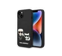 Silicone Liquide Karl & Choupette MagSafe - Coque pour iPhone 14 Plus (Noir)