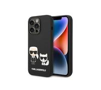 Silicone Liquide Karl & Choupette MagSafe - Coque pour iPhone 14 Pro (Noir)