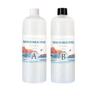 Silicone liquide - Kit de fabrication de moules en silicone | Caoutchouc de silicone translucide liquide | Moule en silicone parfait pour créer des moules personnalisés et des designs détaillés ainsi