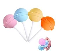 Silicone Lollipop Ice Cream Maker, Homemade Popsicle Molds for Kids, Reusable DIY Lollipop Mold for Juice Yogurt & Frozen Treats, Fun Summer Dessert Maker (1pcs)