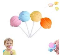 Silicone Lollipop Ice Cream Maker, Silicone Lolly Moulds with Sticks, Reusable Popsicle Mould, Baby Ice Lolly Moulds, Ice Cream & Lollipop Moulds DIY (4pc)