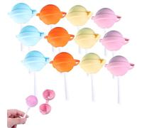 Silicone Lollipop Ice Pop Molds, 2026 New DIY Creative Frozen Treat Mold for Summer Parties, Reusable Food-Grade Sphere Popsicle Maker for Home (12pcs)