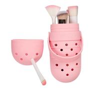 Silicone Maakeup Brussh Holdder, Travel Makeup Brsush Holder | Hole Shoe Shape Lightweight Soft Silicofne Brush Organizer | Waterproof Cosmetic Make Up Bag for Home