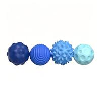 Silicone Magnetic Decompression Ball, Fidget Toy For Adults And Teens With Textures Bumps And Waves, Interesting Tactile Desk , Sensory For Stress Relief With A Variety Of Styles(Deep blue (3cm))
