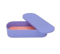 Silicone Makeup Brush Cleaner Box Organiateur en Plastique pour Maquillage Brushes Mat Beauté Wash Mat Floor, Organisateurs de Maquillage (PURPLE)