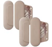 Silicone Makeup Brush Holder Magnetic Portable Travel Organizer | Soft silicone material, magnetic closure, lightweight travel size, stores various face makeup brushes for daily trip use