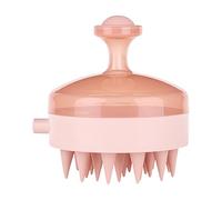 Silicone Massage Scalp Brush - Press Dispense Shampoo Scrubber, Relaxing Head Massager Tool | For Shower Bath Spa Travel Gym Swim Beach Pool Daily Routine Care Use, Brush, Shampoo Dispense