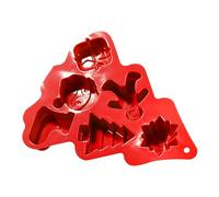 Silicone Mold | Cavity Candy Baking Trays | Xmas Tree Snowman Snowflake Gingerbread Star Man Molds | Christmas Shapes Mould for Cake Soap Ice Cookie Food Crafts Fondant Holiday