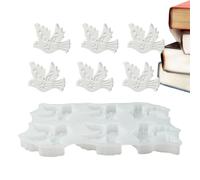 Silicone Mold for Casting, 6-Cavity Non-Stick Design, Pigeon Statue Silicone Mold for Concrete, Clay, Epoxy Resin, Soap, Candle, Chocolate, or Dessert for Adults, Children, and Craft Enthusiasts