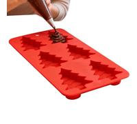 Silicone Mold - Heat Resistant Baking Utensil, Six Cavity Christmas Shapes, Non Stick Flexible For Easy Release And Cleanup, Safe Food Grade Material For Holiday Creations, Kitchen & Bakery Tools