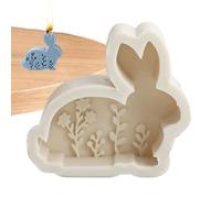 Silicone Mold - Lovely Image, Bunny Silicone Mold, Easter Rabbit Siliconee Moulds | for Desk Decor, Flexible Polyvalent Candle Making Mould for Chocolate Cake Decoration