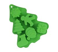 Silicone Molds - Christmas Candy Mold Tray, Reusable Nonstick Baking Supplies, Flexible Easy Release Design, Multi-Purpose Craft Mold for Cake Soap Ice Cookie Fondant Chocolate Food Crafts Holiday