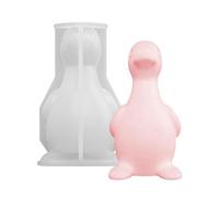 Silicone Molds For Candles - 3D Duck Reusable Easy Release Mold, Non Stick Wax Casting Tool, Creative DIY Candle Making Silicone Form | Candle Mold For Birthday, Party, Home Craft
