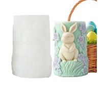 Silicone Molds For Candles - Candle Molds,Silicone Rabbit Egg Reusable Tool | 3D Rabbit Mould For Friends Students Adults Men Women Easter Birthday Party Home Indoor