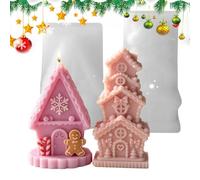 Silicone Molds for Candles House Shape Resin Casting Craft Mould | Houses Resin Molds for Crafts Making Home Room Party Table Decor