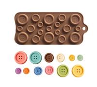 Silicone Molds For Chocolate, Funny Button Letter, Easy Release Reusable | Fondant Treat Mold Cupcake Topper Accessory Home Chocolate Mold Apartment Baking Organizer Bakery Candy Mold Birthday Party