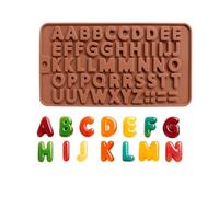 Silicone Molds For Chocolate, Funny Button Letter, Easy Release Reusable | Fondant Treat Mold Cupcake Topper Accessory Home Chocolate Mold Apartment Baking Organizer Bakery Candy Mold Birthday Party