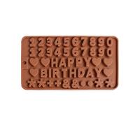 Silicone Molds For Chocolate, Funny Button Letter, Easy Release Reusable | Fondant Treat Mold Cupcake Topper Accessory Home Chocolate Mold Apartment Baking Organizer Bakery Candy Mold Birthday Party