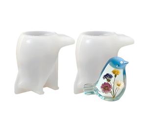 Silicone Molds For Crafts - 2 Piece Easy Release Bird Design, 3D Animal Moulds, Epoxy Clay Plaster Crafting Tool, DIY Home Decorations Themed Events Workshops Enthusiasts Hobbyists