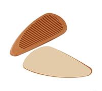 Silicone Motorcycle Tank Pad Anti-Slip Grip Protection(Light Brown)