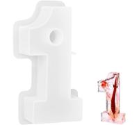 Silicone Mould For Candle Holder,Numbers Mould Candle Silicone Epoxy Resin,Diy Candle Holder Silicone Mould For Baking Birthday Party,Number Of 1
