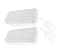 Silicone Moule à Glaçons 36 Cavités 2 Ensembles | Résistance à Casse L’usure, Rangement des Glaçons, Fabrication Estivale, Lot de Sets de Maison
