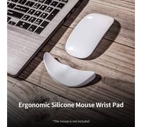 Silicone Mouse Wrist Pad Mice Wrist Rest Ergonomic Three-dimensional Surface Design Skin-friendly Smooth Movement Wrist Pad Black