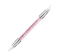 Silicone Nail Art Brush - Dual Tipped 3D Carving Pen | Nail Art Tool For Carving, Shaping, Rhinestone Placement, 3D Effects, Polish Details, Home Manicures, And Salons.