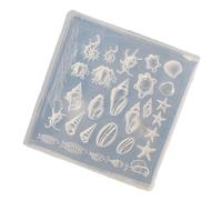 Silicone Nails Art Sea Series Modèle Texture pour esthéticiennes et apprenants Moules Nail Art