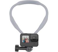 Silicone Neck Support for GoPro, Hands Free Neck Strap for GoPro Hero 11/10/9/8/7/6/5/MAX, Insta360, Vlog Video Shooting Neck Support for Action Cameras