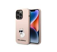 Silicone NFT Choupette - Coque pour iPhone 14 Pro Max (Rose)