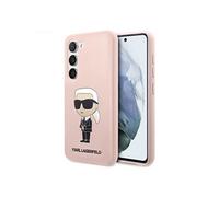 KARL LAGERFELD KLHCS23SSNIKBCP Coque en silicone pour Samsung S23 S911 Rose