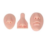 Silicone Nose Model Set Simulation 3D Practice Soft Modèle de nez pour l'exercice d'enseignement de la suture du nez (Teint léger)