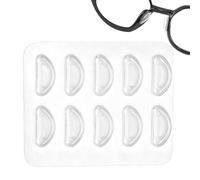 Silicone Nose Pads - Adhesive Anti Slip Eyeglass Frame Grip Supports 5 Pair
