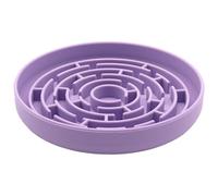Silicone Pet Feeder, Interactive Feeding Dish, 8.8 inch Bowl with Slow Feed Pattern, Anti Choke Dog Bowl for Healthy Eating Control, Puzzle Feeder with Unique Shape Dog Bowls for Indoor and Outdoor