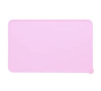 Silicone Pet Placemat | Leak Proof Spill - Containment Mat for Dog/Cat Bowls | Slip - Prevention Feeding Mat with Raised Border | Easy Maintain Resilient Accessory (Pink)