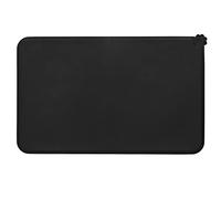 Silicone Pet Placemat | Leak Proof Spill - Containment Mat for Dog/Cat Bowls | Slip - Prevention Feeding Mat with Raised Border | Easy Maintain Resilient Accessory (Black)