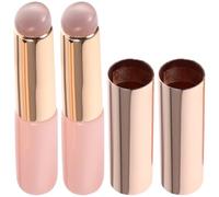 Silicone Pinceau à Capuchon Anti-Poussière 2 Pièces Rond | Application Précise du Rouge, Contours Nets, Évite les Débordements, pour Maquillage Quotidien ou Professionnel