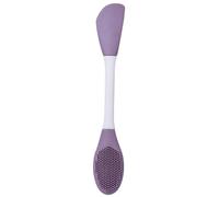 Silicone Pinceau pour Masque Facial Brosse, à Double Tête | Application Uniforme, Poils Souples et Côté Nettoyant, pour Masques de Boue et Gels, Usage Maison ou Voyage