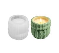 Silicone Planter Mold - 3D Knitted Sweater Design Holder Bowl Mould | Concrete Molds for Planters for , Epoxy Resin, Baking, Candle Making, Cement, Plaster