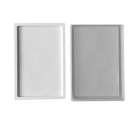 Silicone Plate Molds Silicone Fruit Tray Rectangular Epoxy Resin Casting for Resin Casting DIY Art Crafts Easy Demolding Mold
