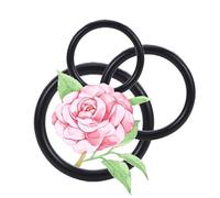 Silicone Polyvalent Avec 3 Tailles, Texture Lisse éLéGante Haute éLasticité Portable Facile, Noir Mat +Y9