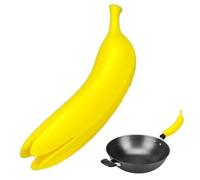 Silicone Pot Handle Covers | Banana-Shaped Pan Sleeve Skillet Guard, Heatproof Cast Iron Protector For Cooking, Baking, Frying, Sauteing, Oven Use, Kitchen Safety, Non-Slip Grip, Durable Flexible Desi