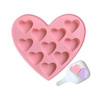 Silicone Pour Chocolat - Conception De Coeur De 6x4 Pouces, Moule Réutilisable Durable Créer Avec De La Gelée De Pudding, Résiste à La Chaleur Pour Un Moulage Uniforme | Laboratoire De