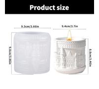 Silicone pour la fabrication et la résine de châteaux d'art, tasse de rangement, artisanat, designs nordiques, décoration de la maison, usage quotidien, silicone pour châteaux tasses