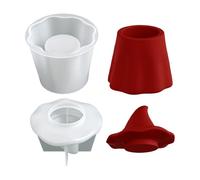 Silicone pour Pots Fantôme | Moule à Bijoux Avec Couvercle Pour - Moule en Silicone Réutilisable pour Organisateurs de Bijoux Pots Résine Tasses